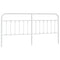 vidaXL Metal Headboard White 200 cm