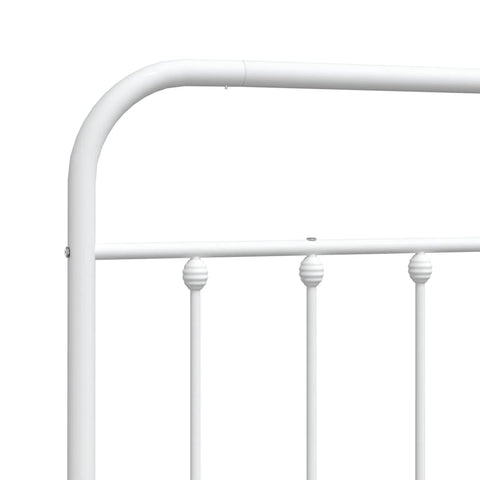 vidaXL Metal Headboard White 200 cm