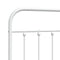 vidaXL Metal Headboard White 200 cm