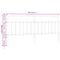 vidaXL Metal Headboard White 200 cm
