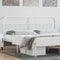 vidaXL Metal Headboard White 200 cm