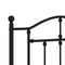 vidaXL Metal Bed Frame without Mattress with Headboard Black 90x200cm