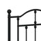 vidaXL Metal Bed Frame without Mattress with Headboard Black 140x200cm