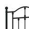 vidaXL Metal Bed Frame without Mattress with Headboard Black 180x200cm