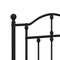 vidaXL Metal Bed Frame without Mattress with Footboard Black 193x203cm