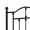 vidaXL Metal Bed Frame without Mattress with Footboard Black 200x200cm