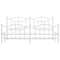 vidaXL Metal Bed Frame without Mattress with Footboard White 200x200cm