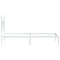 vidaXL Metal Bed Frame without Mattress with Headboard White 80x200cm