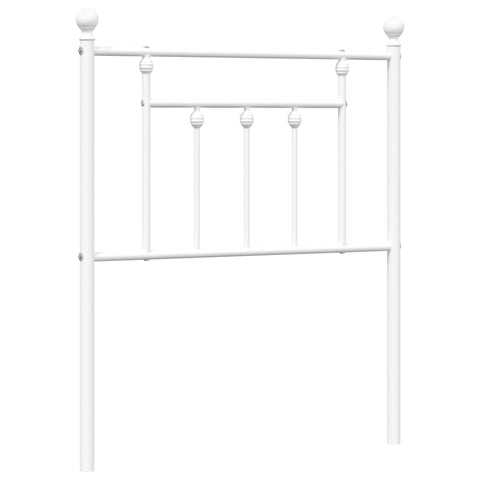 vidaXL Metal Headboard White 75 cm