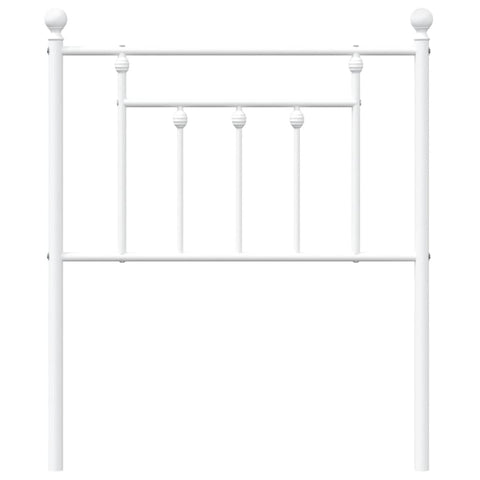 vidaXL Metal Headboard White 75 cm