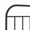 vidaXL Metal Bed Frame without Mattress with Footboard Black 100x200cm
