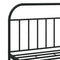 vidaXL Metal Bed Frame without Mattress with Footboard Black 160x200cm