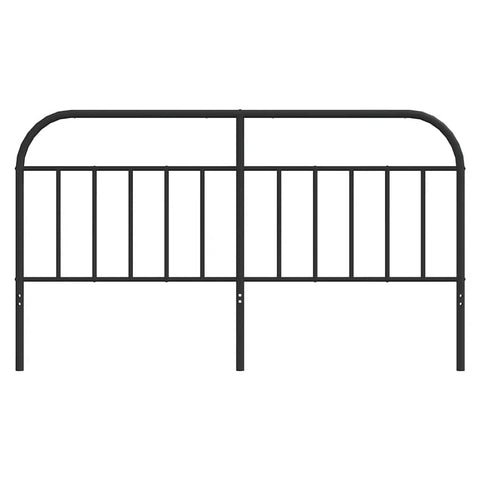 vidaXL Metal Headboard Black 180 cm