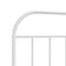 vidaXL Metal Bed Frame without Mattress with Headboard White 90x190cm