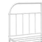 vidaXL Metal Bed Frame without Mattress with Headboard White 140x190cm