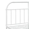 vidaXL Metal Bed Frame without Mattress with Footboard White 160x200cm
