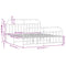 vidaXL Metal Bed Frame without Mattress with Footboard White 160x200cm