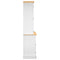 vidaXL Highboard Corona White 112x43x196 cm Solid Wood Mexican Pine
