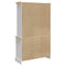 vidaXL Highboard Corona White 112x43x196 cm Solid Wood Mexican Pine