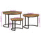 vidaXL Nesting Tables 3 pcs Solid Wood Reclaimed