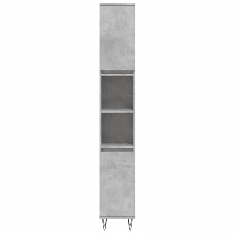 vidaXL 3 Piece Bathroom Cabinet Set Concrete Grey Engineered Wood