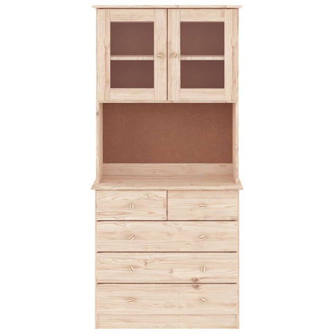 vidaXL Highboard ALTA 77x35x165 cm Solid Wood Pine