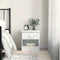 vidaXL Bedside Cabinet ALTA White 41x35x41 cm Solid Wood Pine
