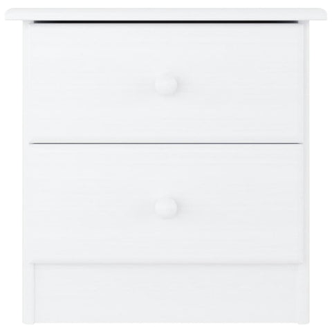 vidaXL Bedside Cabinet ALTA White 41x35x41 cm Solid Wood Pine