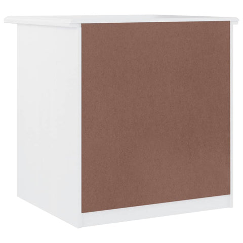 vidaXL Bedside Cabinet ALTA White 41x35x41 cm Solid Wood Pine