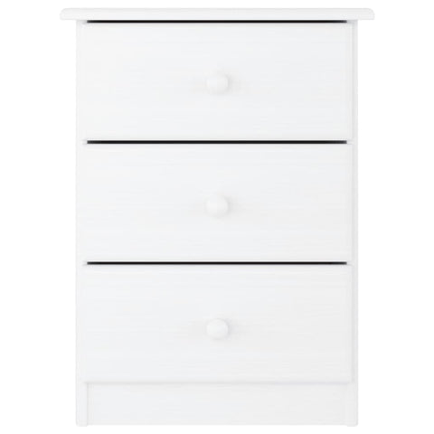 vidaXL Bedside Cabinet ALTA White 41x35x55.5 cm Solid Wood Pine