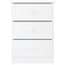 vidaXL Bedside Cabinet ALTA White 41x35x55.5 cm Solid Wood Pine