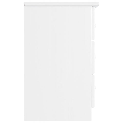 vidaXL Bedside Cabinet ALTA White 41x35x55.5 cm Solid Wood Pine