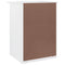 vidaXL Bedside Cabinet ALTA White 41x35x55.5 cm Solid Wood Pine