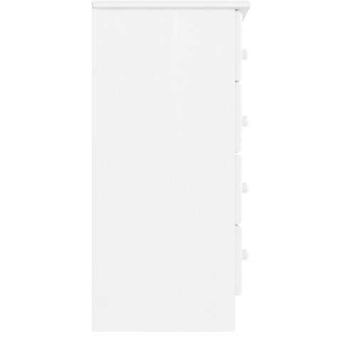 vidaXL Chest of Drawers ALTA White 77x35x73 cm Solid Wood Pine