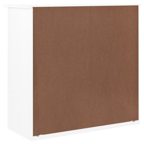 vidaXL Chest of Drawers ALTA White 77x35x73 cm Solid Wood Pine