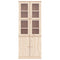 vidaXL Glass Display Cabinet ALTA 77x35x186.5 cm Solid Wood Pine