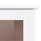 vidaXL Glass Display Cabinet ALTA White 77x35x186.5 cm Solid Wood Pine