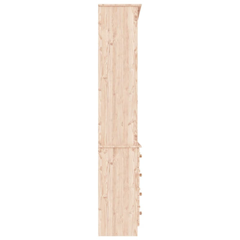 vidaXL Bookcase with Drawers ALTA 77x35x186.5 cm Solid Wood Pine