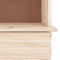 vidaXL Bookcase with Drawers ALTA 77x35x186.5 cm Solid Wood Pine
