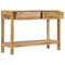 vidaXL Console Table with 2 Drawers 110x35x75 cm Solid Wood Mango