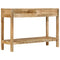 vidaXL Console Table with 2 Drawers 110x35x75 cm Solid Wood Mango