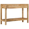 vidaXL Console Table with 2 Drawers 110x35x75 cm Solid Wood Mango