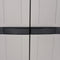vidaXL Outdoor Storage Cabinet Grey and Black 65x37x165 cm PP