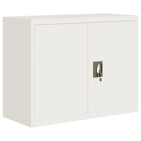 vidaXL File Cabinet White 90x40x70 cm Steel
