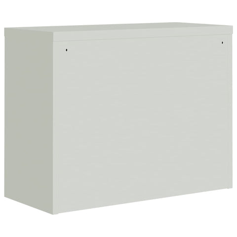 vidaXL File Cabinet Light Grey and Blue 90x40x70 cm Steel