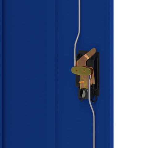 vidaXL File Cabinet Light Grey and Blue 90x40x70 cm Steel