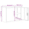 vidaXL File Cabinet Light Grey and Blue 90x40x70 cm Steel