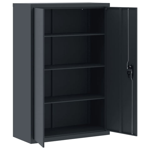 vidaXL File Cabinet Anthracite 90x40x140 cm Steel