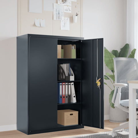 vidaXL File Cabinet Anthracite 90x40x140 cm Steel
