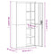 vidaXL File Cabinet Light Grey 90x40x180 cm Steel